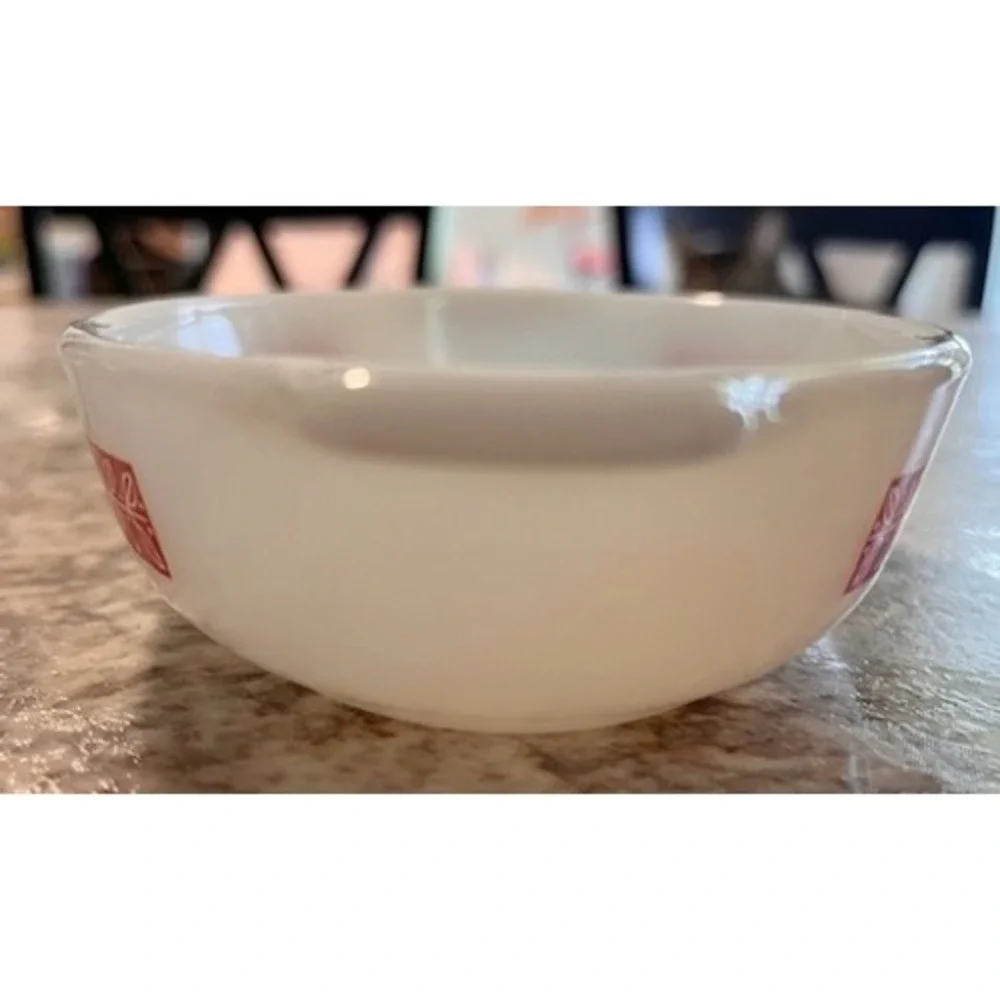 Vintage Red Revel Floral Leaf Au‎ Gratin Dish Pyrex